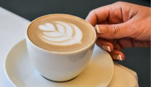 Cappuccino latte coffee in Eunoia Dubai